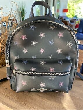 Coach Charlie Backpack with Star Print